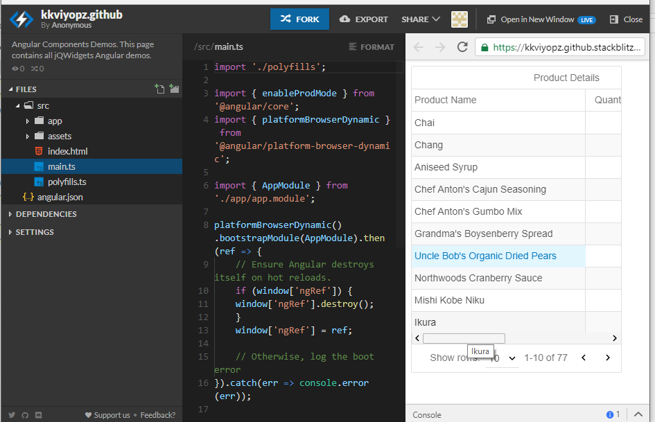 stackblitz-angular-and-jqwidgets-framework